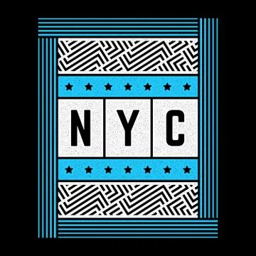 Vector retro illustration on the theme of New York city. Urban. Modern. Stylized Stock Illustration