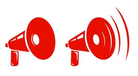 Vector retro megaphones. Stock-Illustration