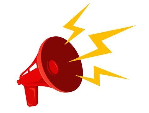 Vector retro megaphones. 库存插图