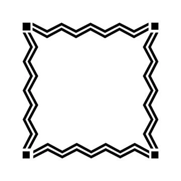 Vector retro page border Stock Illustration