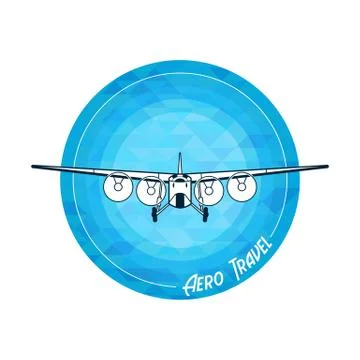 Vector retro plane Stock Illustration