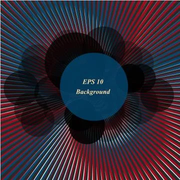 Vector retro pockmarked background with beams. Also with stylized clouds in the Stock-Illustration