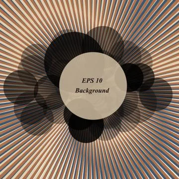 Vector retro pockmarked background with beams. Also with stylized clouds in the 스톡 일러스트