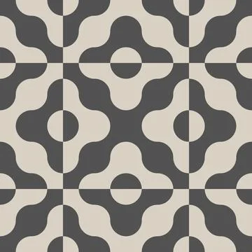 Vector retro simple geometric psychedelic seamless pattern in retro style. .. Stock Illustration