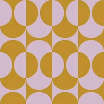 Vector retro simple geometric seamless pattern in retro style. Vintage abst.. Stock Illustration
