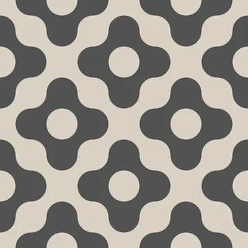 Vector retro simple geometric seamless pattern in retro style. Vintage abst.. Stock Illustration