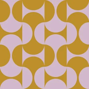Vector retro simple geometric seamless pattern in retro style. Vintage abst.. Stock Illustration