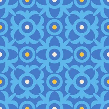 Vector retro Spain geometric seamless pattern in retro Art deco style. Vint.. Stock-Illustration