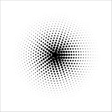 Vector retro style dotwork background. Abstract dotted stippling engraving Illustrazione stock