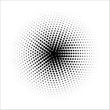Vector retro style dotwork background. Abstract dotted stippling engraving Illustrazione stock