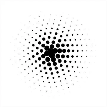 Vector retro style dotwork background. Abstract dotted stippling engraving Illustrazione stock