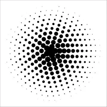 Vector retro style dotwork background. Abstract dotted stippling engraving Illustrazione stock