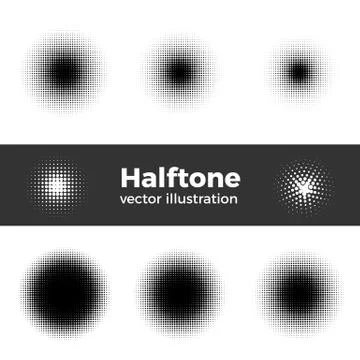 Vector retro style dotwork background. Abstract dotted stippling engraving Stock Illustration