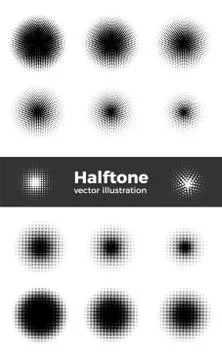 Vector retro style dotwork background. Abstract dotted stippling engraving イラスト素材