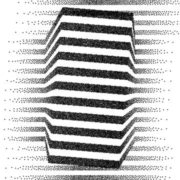 Vector retro style dotwork background. Abstract dotted stippling engraving Illustrazione stock