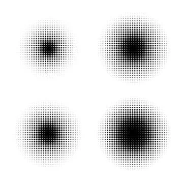 Vector retro style dotwork background. Abstract dotted stippling engraving イラスト素材