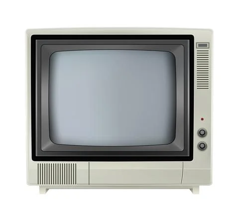 Vector retro television mock up isolated on white Stock-Illustration