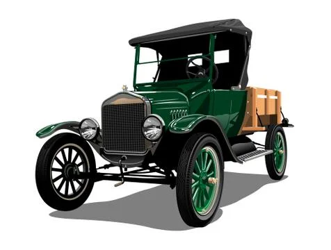 Vector retro truck Stock Illustration