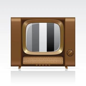 Vector retro tv. Stock Illustration