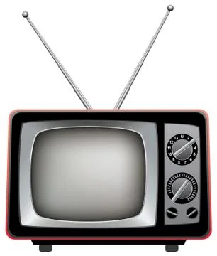 Vector  retro tv set Stock Illustration