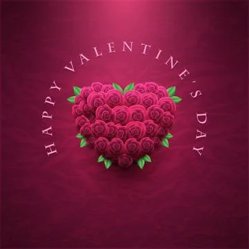 Vector retro Valentine's Day greeting card Illustrazione stock