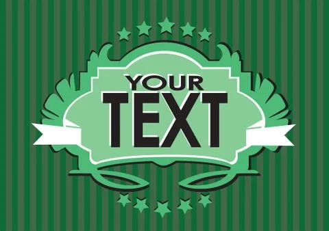 Vector retro vintage design Stock Illustration
