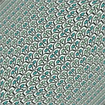 Vector rhythmic geometric elements pattern Stock Illustration