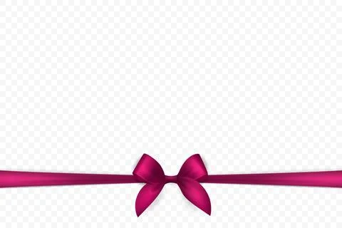 Vector Ribbon with Bow for Gift Decoration and Packaging Design. Blue Ribbon for Stock Illustration