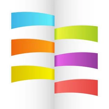 Vector ribbon set Illustrazione stock