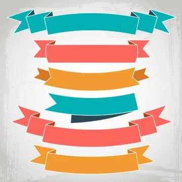 Vector ribbons Stock Illustration