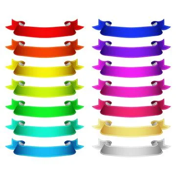 Vector ribbons set Stock-Illustration