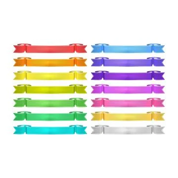 Vector ribbons set Stock Illustration