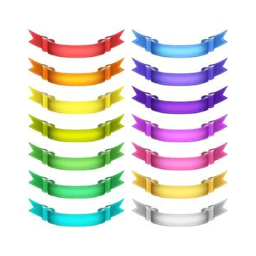 Vector ribbons set Stock-Illustration