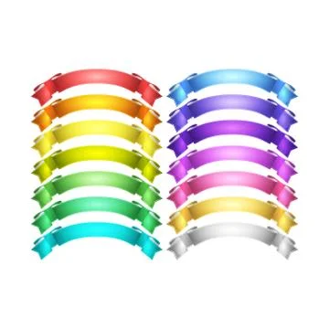 Vector ribbons set Stock Illustration