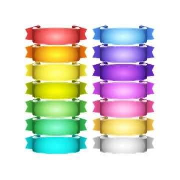 Vector ribbons set Stock-Illustration