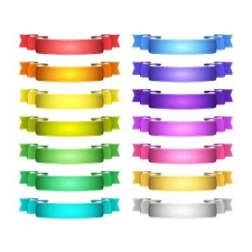 Vector ribbons set Stock-Illustration