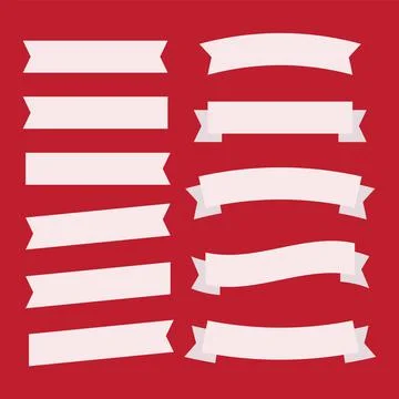 Vector ribbons set isolated. Banner ribbon vector set Stock Illustration