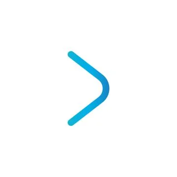 Vector right arrows company rounded in minimalistic style, business symbol co Stock Illustration