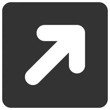 Vector Right up Direction Flat Icon Image Stock Illustration