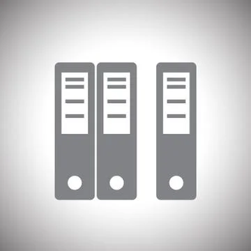 Vector ring binders icon Stock Illustration