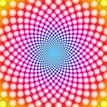 Vector Ring optical illusion background Stock Illustration