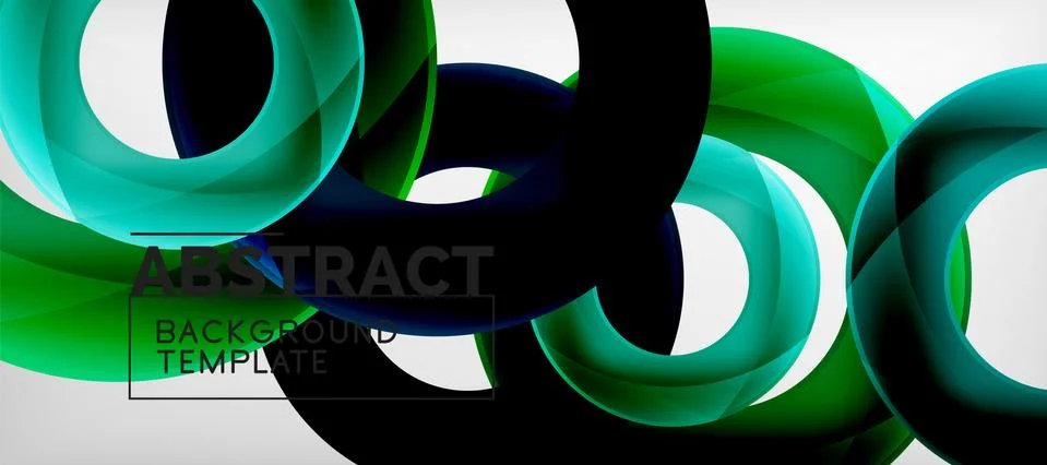 Vector rings abstract background Stock Illustration