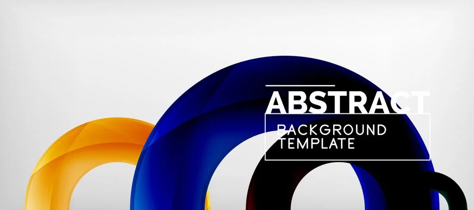 Vector rings abstract background Stock Illustration