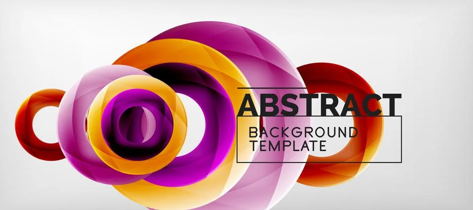 Vector rings abstract background Stock Illustration