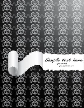 Vector ripped wallpaper Stock Illustration