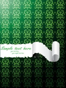 Vector ripped wallpaper Stock Illustration