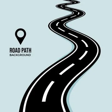 Vector road path infographic template design Stock Illustration