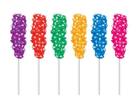 Vector rock candy set Stock Illustration