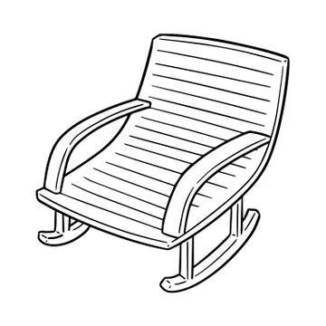 Vector of rocking chair Stock Illustration