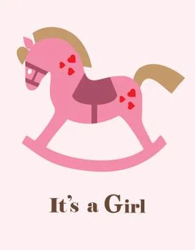 Vector Rocking Horse Stock Illustration